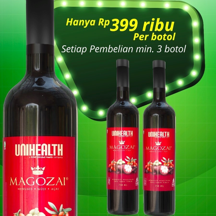 

MAGOZAI 750ml TERMURAH dan ORIGINAL 100% GARANSI ASLI Manggis Gozi Acai Distributor RESMI UNIHEALTH