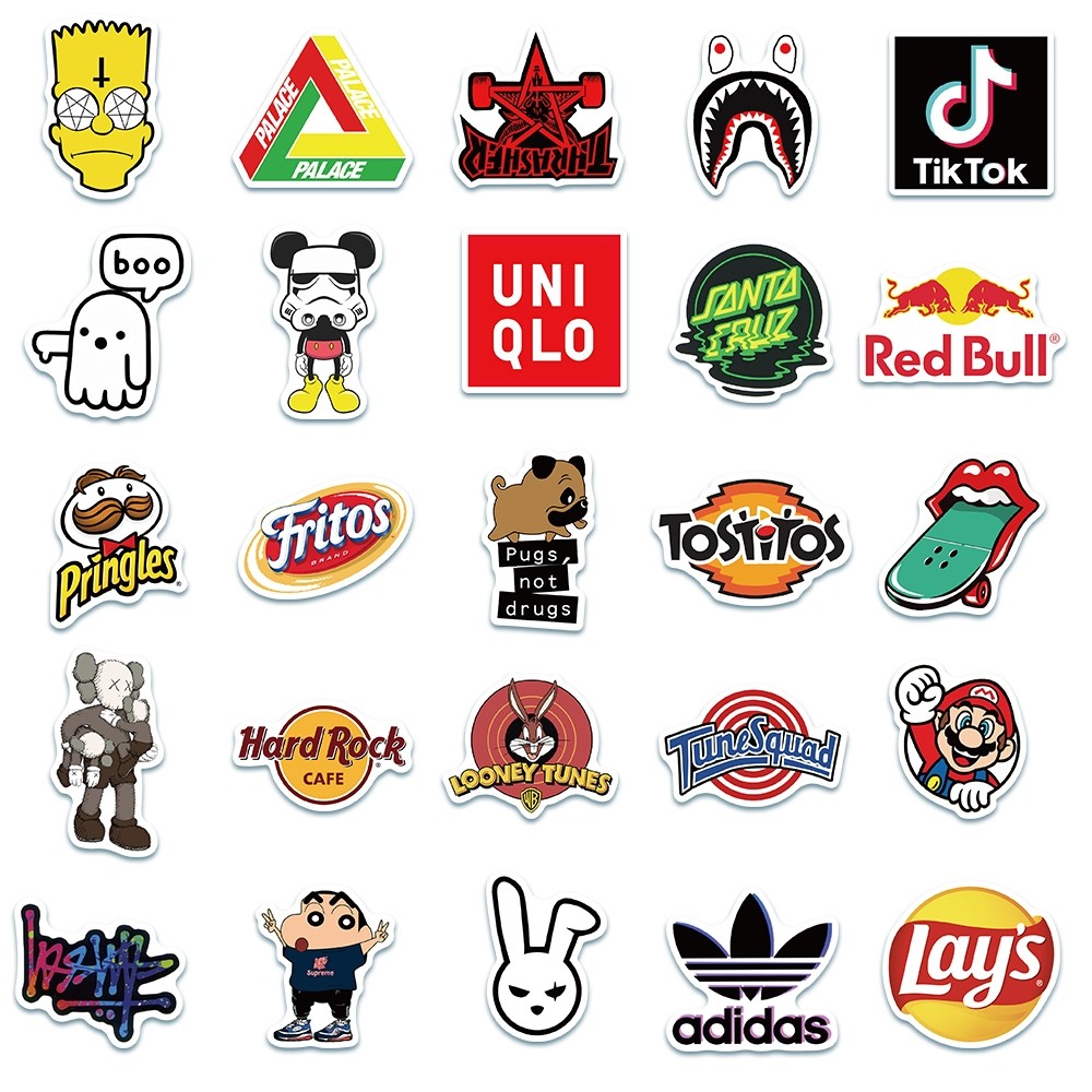 

Stiker Lucu Hypebeast Stiker Graffiti Stiker Logo Decal Vinyl Anti Air- Sticker Helm Aesthetic Buku Journal Koper Casing HP Tablet Laptop Motor