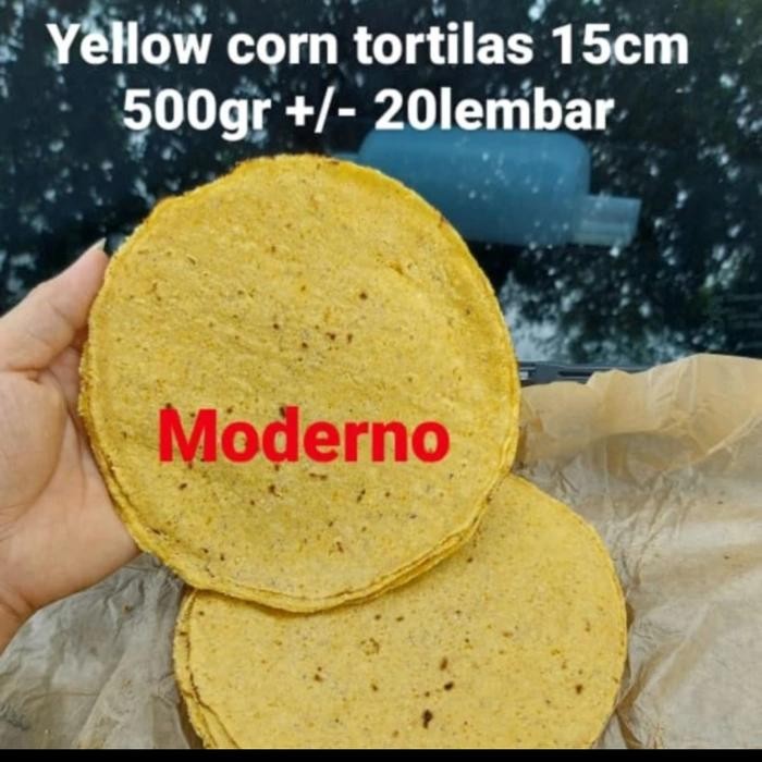 

Yellow Corn Tortilla 15cm 500gr - Tortila jagung 15cm 500gr