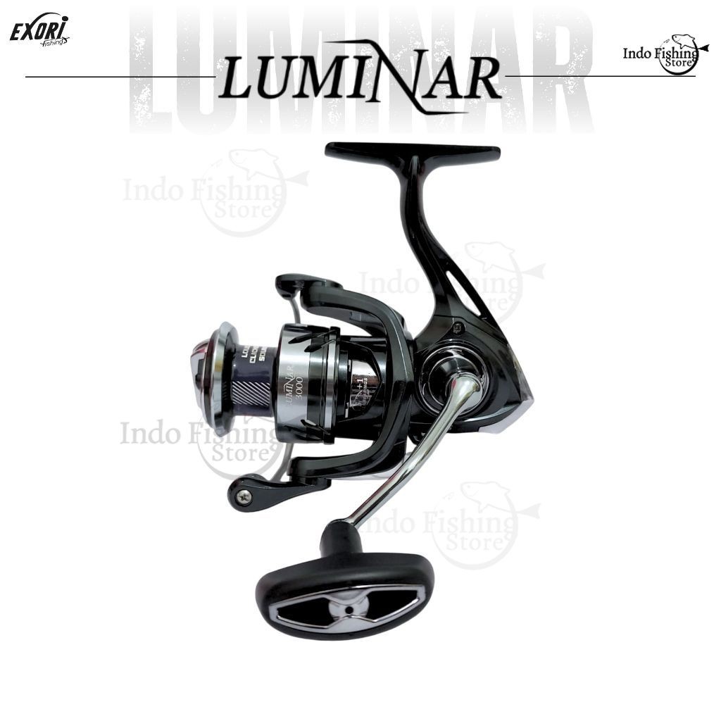Reel Pancing Spinning EXORI Luminar Salt Water Screw In Power Handle Loud Clicker Sound Kuat Badak
