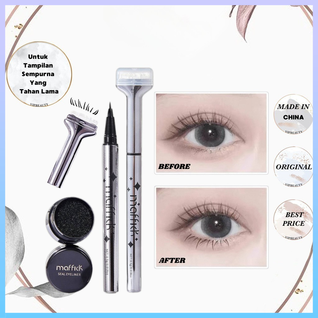 Stamp Bulu Mata Bawah /Lower Eyelashes + Eyeliner Liquid