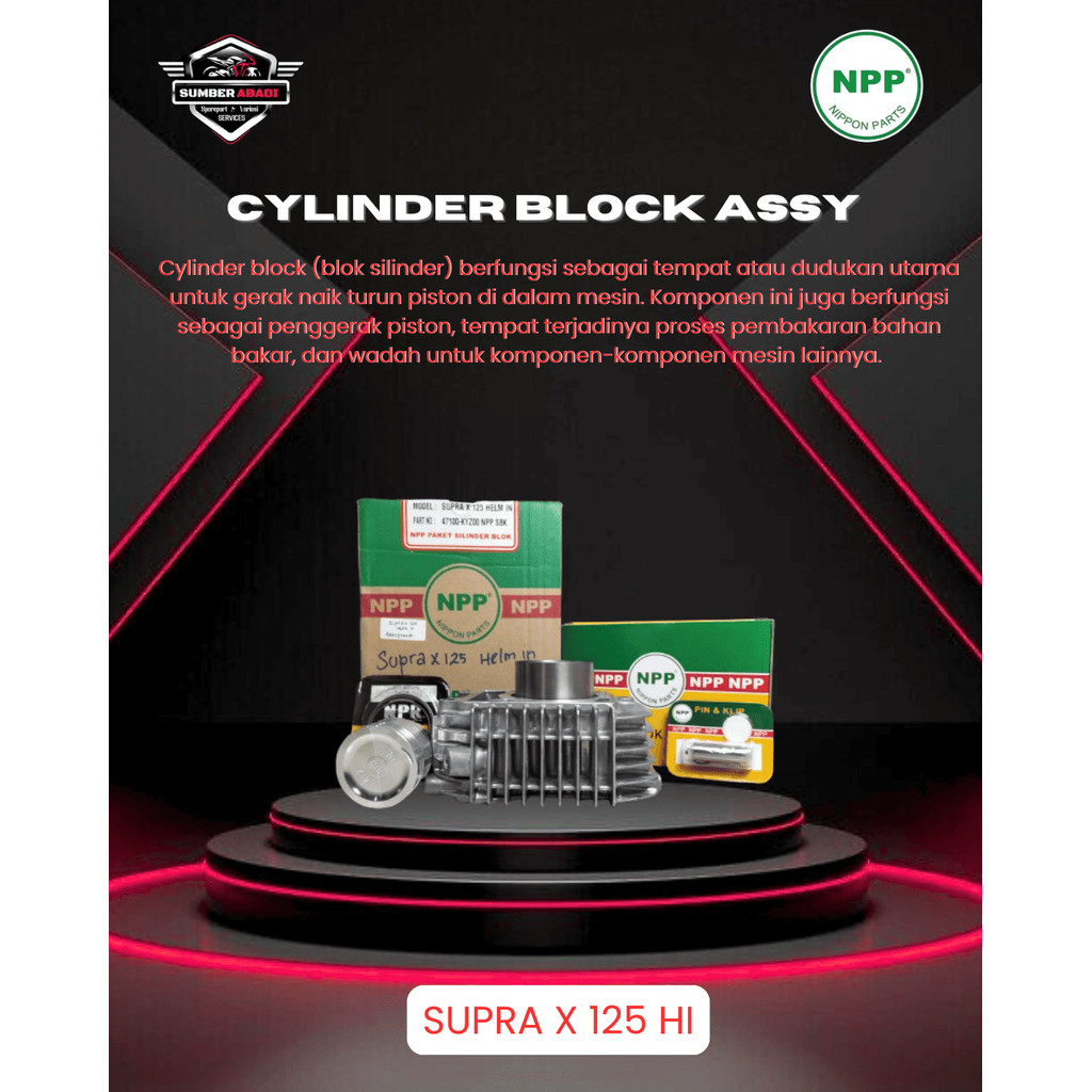 NPP Silinder Blok Assy Supra X 125 HI