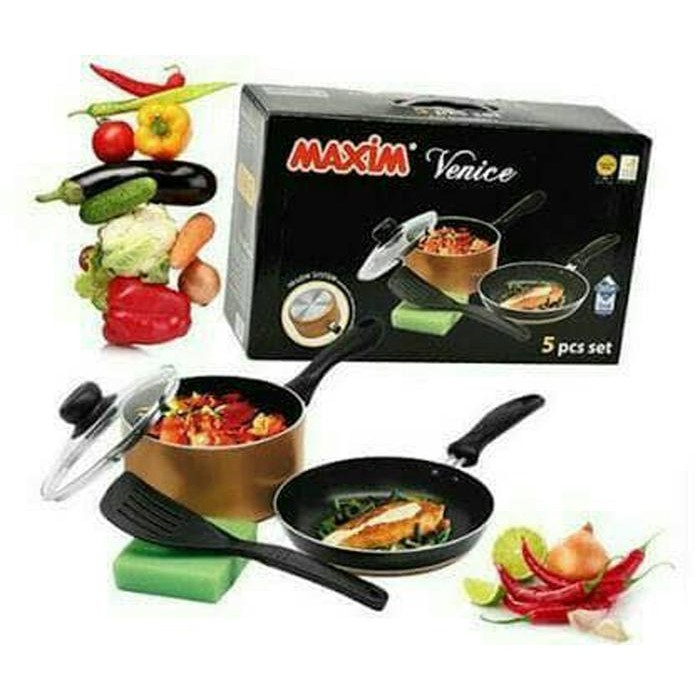 Maxim Venice Set 5pcs / Paket dapur peralatan masak keperluan rumah