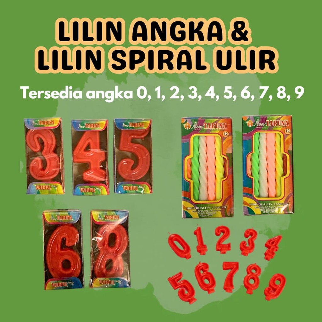 

Lilin ulang tahun/lilin angka/lilin ulir/lilin spiral/lilin kue ulang tahun/lilin murah