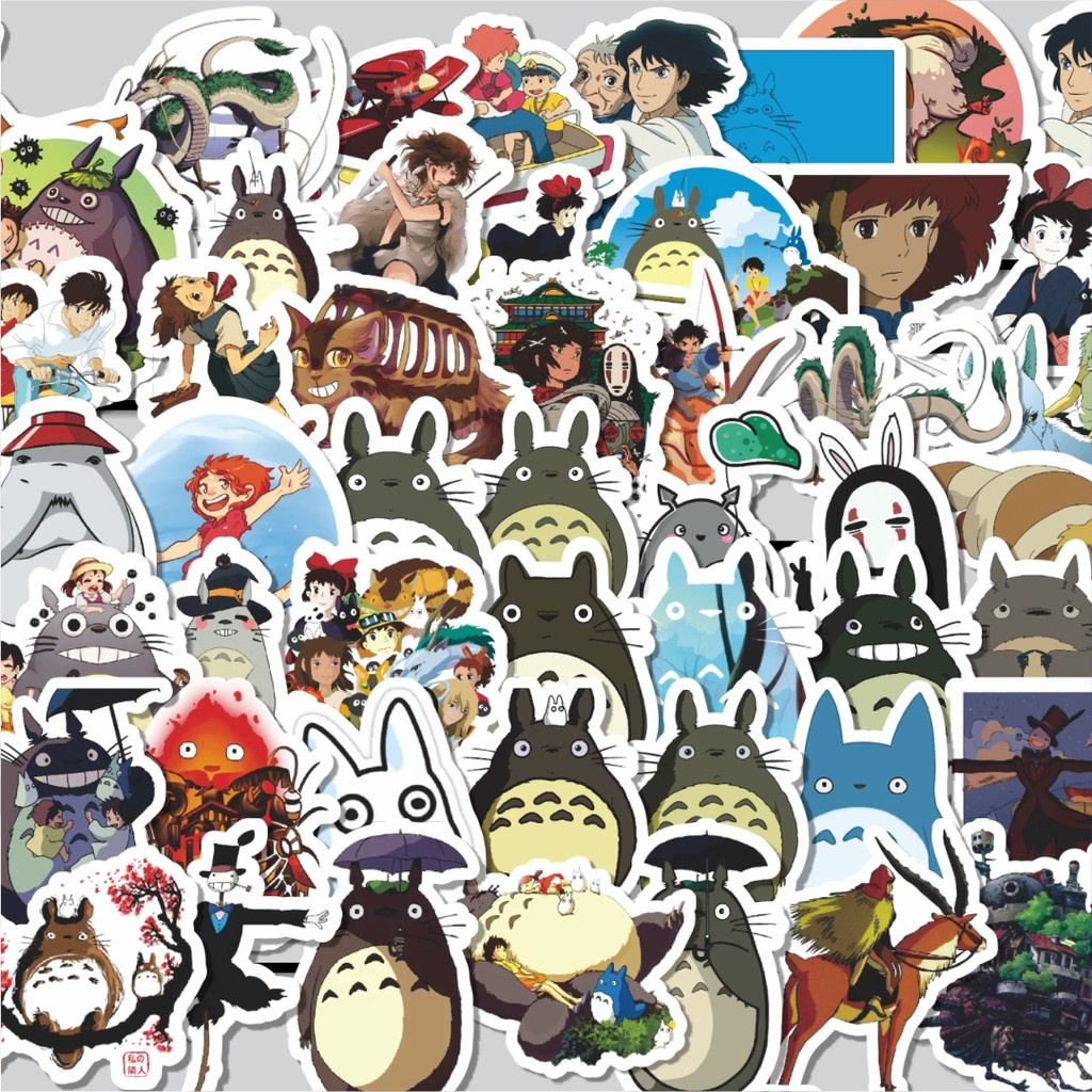

Stiker Cutting Pack Stiker Anime Ghibli Hayao Miyazakui V2 Isi 100Pcs Series Aesthetic Lucu Keren Untuk Koper Bahan Vynil