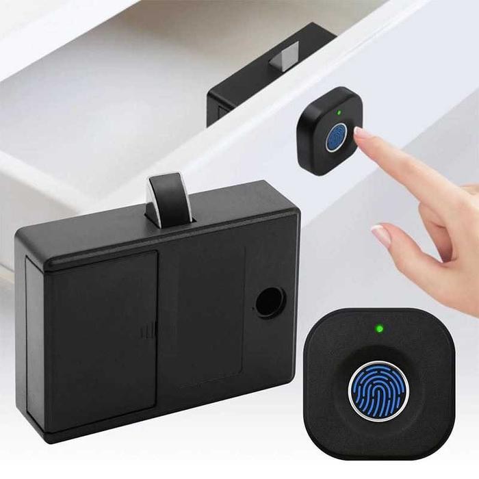 

Kunci Lemari Sidik Jari Fingerprint Smart Cabinet Lock - YLF-5 - Hitam