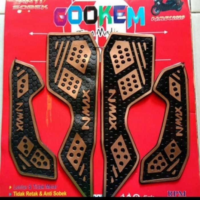 karpet NEW NMAX 2020 2021 bordes pijakan kaki NMAX 2020 2021 - gold