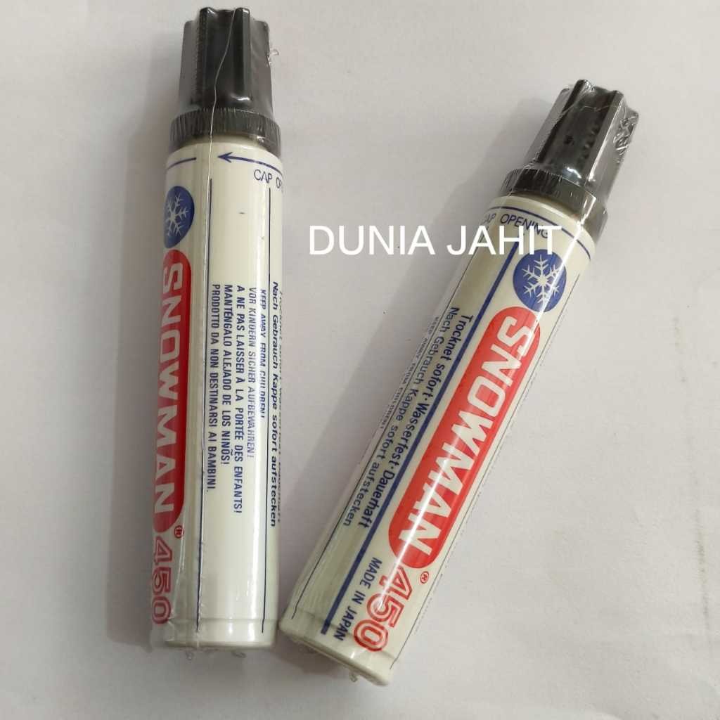 

SPIDOL SNOWMAN PERMANENT WARNA HITAM PER PCS (JUMBO) - Area Jahitan