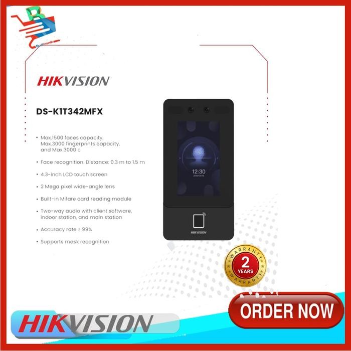 

Paket Access Door HIKVISION DS-DSK1T342MFX Finger RFID Access Control - MESIN SAJA