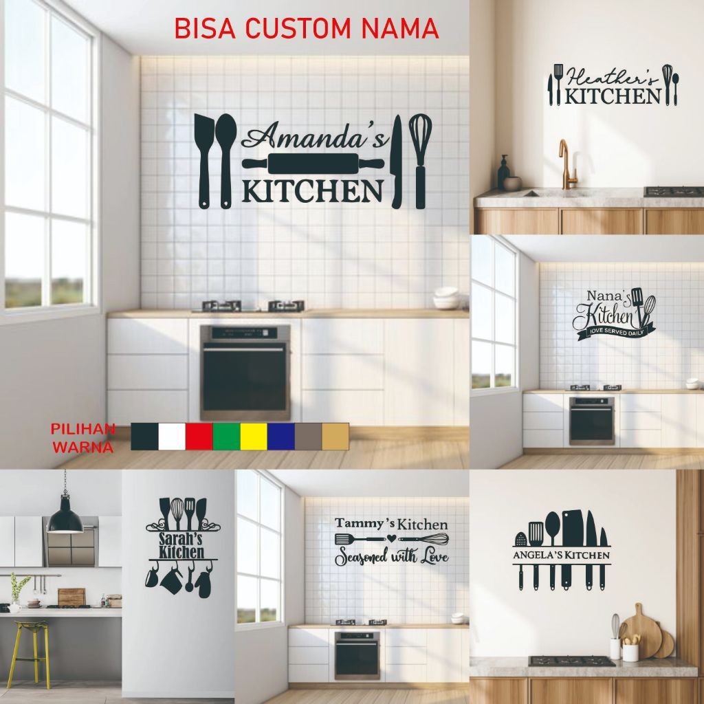 

Wall Sticker Kitchen Quote Motivasi Bisa Custom Nama Stiker Dekorasi Dinding Ruangan Dapur Rumah 01