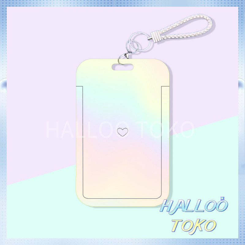 

ID CARD HOLDER MOTIF KAWAII TEMPAT KARTU PHOTOCARD PHOTO CARD Pelindung + Motif Hati Gradasi