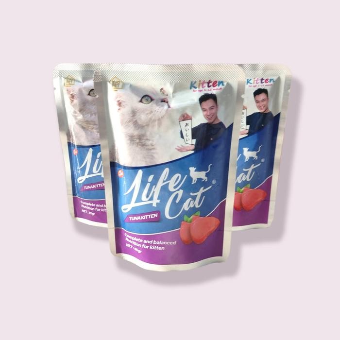 

Life Cat Sachet Pouch 85gr 1 Dus isi 24 Sachet All Varian - KITTEN TUNA