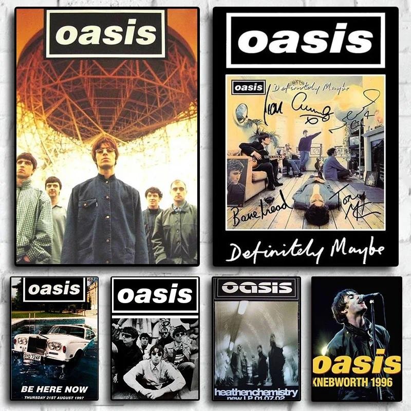 

Music Album Celebs Oasis Definitely Maybe Rap Picture for Room Living Canvas Painting Art Home Wall Decor