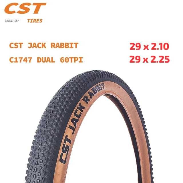 CST Jack Rabbit Ban Luar Sepeda MTB 29 x 2.1 2.25 Inch 29x2.1inch Tanwall Skinwall Non Foldable