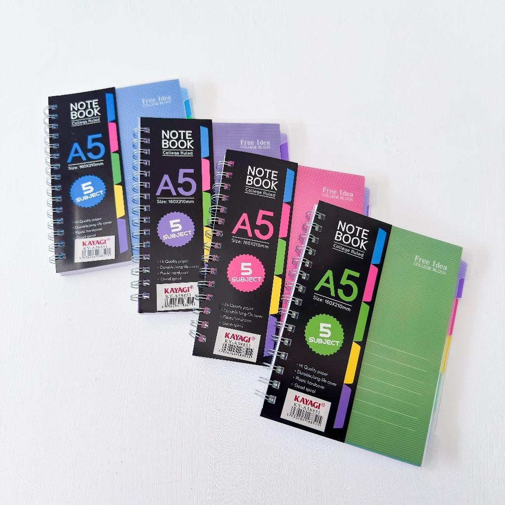 

BUKU TULIS UKURAN A5 A6 / NOTEBOOK SPIRAL A5 A6