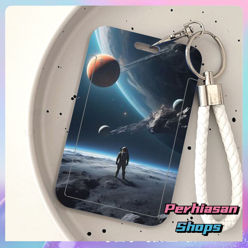 

ID CARD HOLDER MOTIF KAWAII TEMPAT KARTU PHOTOCARD PHOTO CARD Dilengkapi Dengan Tali Tangan Berkualitas Tinggi Mendukung Diskon Untuk Pembelian Grosir,Astronot di Bulan, anime kartun