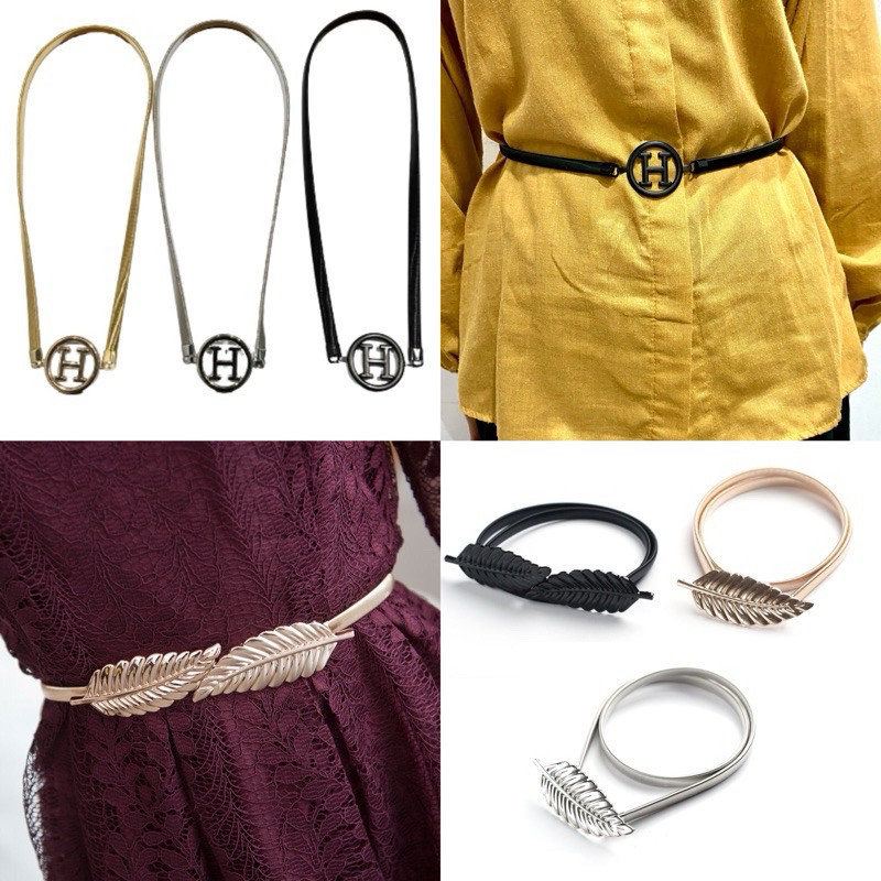 Ikat Pinggang Wanita Elastis Khusus Hitam | Ikat Pinggang Wanita | Aksesoris Ikat Pinggang