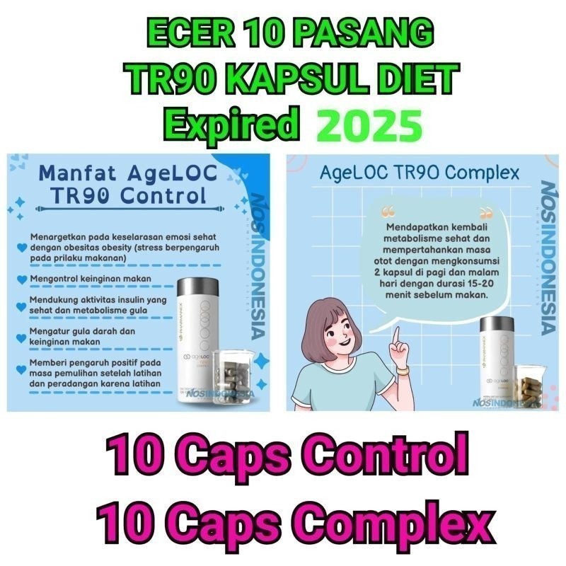 ECER 10 PASANG CONTROL COMPLEX TR90  TR  90 TWS KAPSUL DIET ED 2025