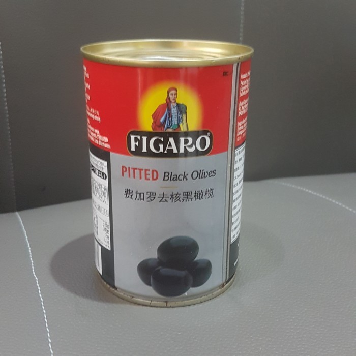 

New Arrival Buah Zaitun Figaro Black Pitted Olive 425gr