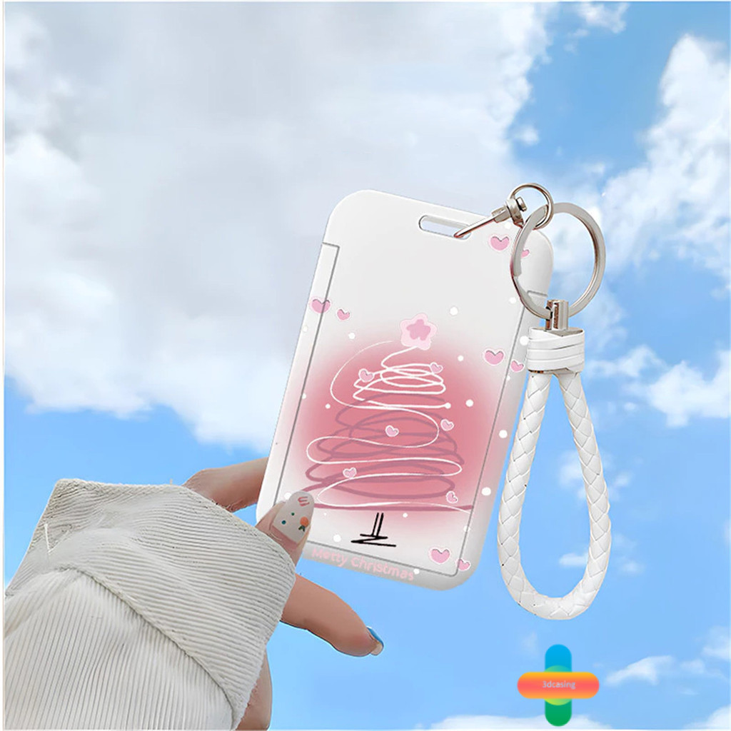 

3dcasing ID Card Holder Motif Tema Natal Anak Pohon Orang Tua Korea | Tempat Pelindung Kartu Nama Photocard Sekolah Kantor Photocard Photo Card