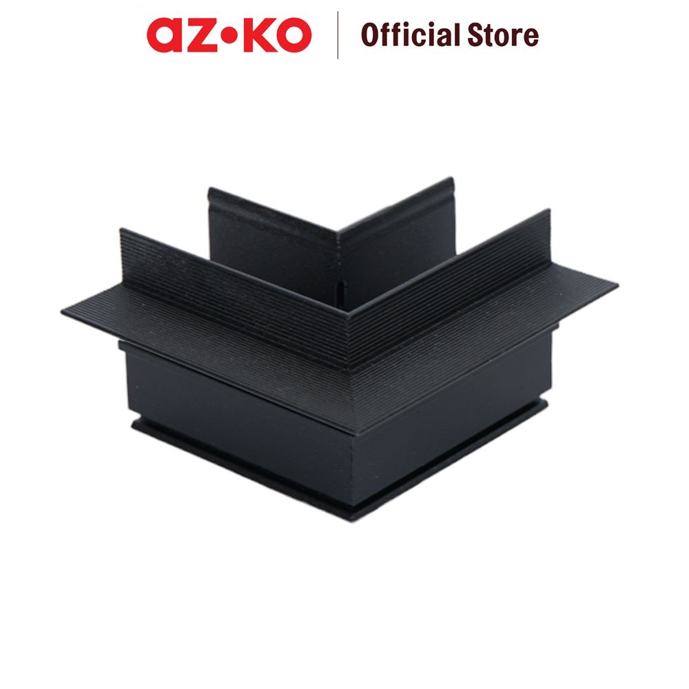 AZKO Krisbow Part Konektor Rel Lampu Sorot L Recessed High - Hitam Connector Railing Surface Konekto