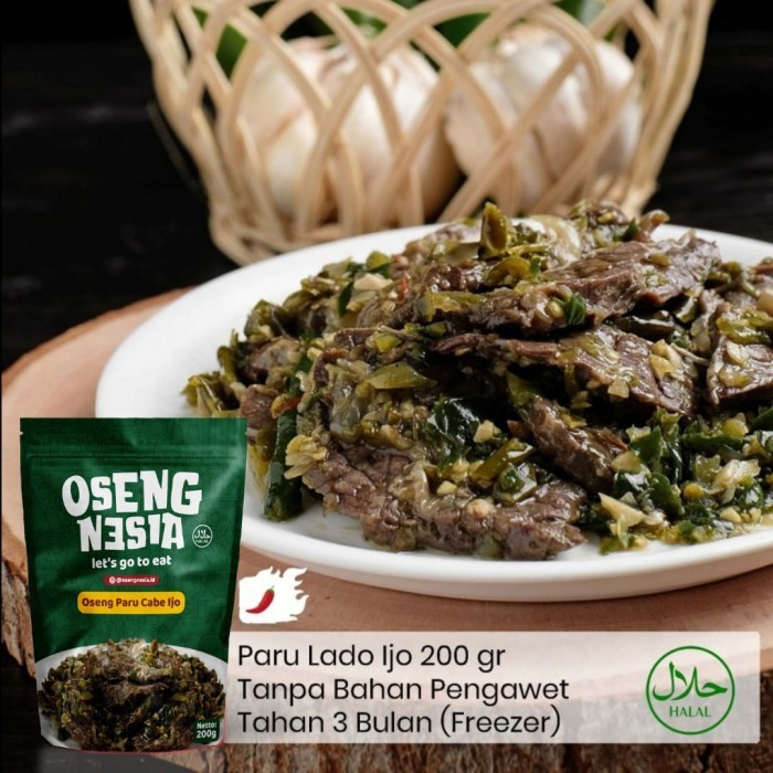 

[New]Promo Lauk Siap Makan - Oseng Paru Cabe Ijo 200gr