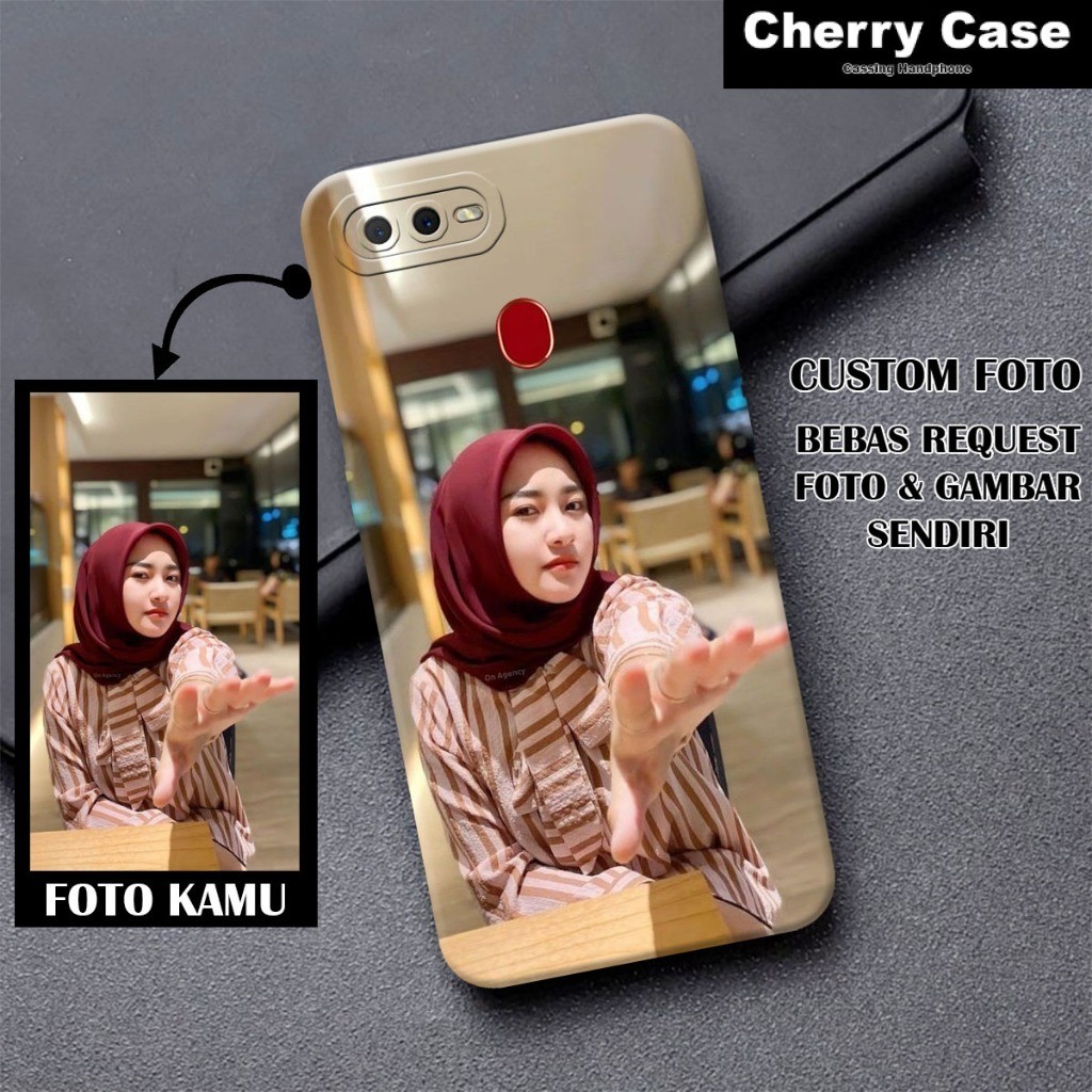 Custom Foto OPPO A5s A7 A11K A12 F9 PRO Bebas Request Foto Softcase Case Ho Silikon Hp Casing Hp
