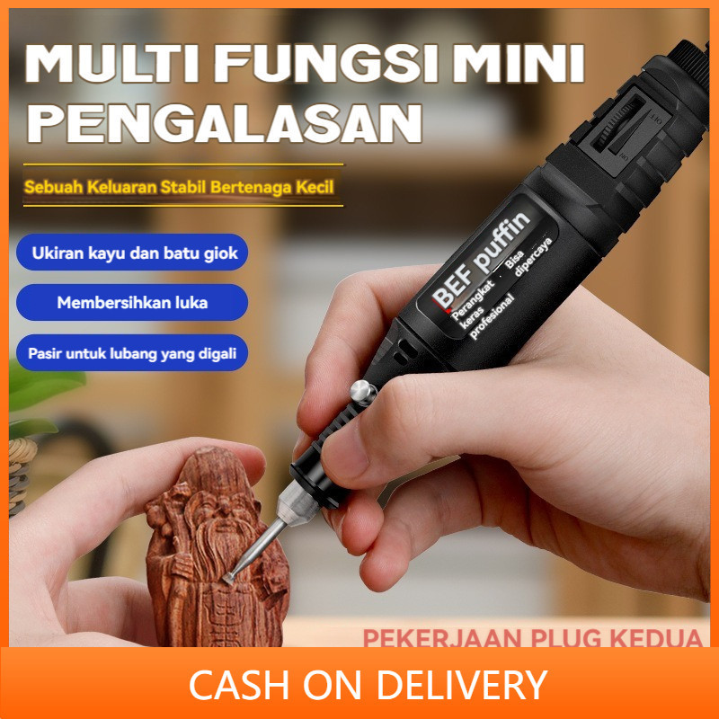 【Ready stock】Bor Mini Grinder Set Mesin Ukir Poles Gerinda Listrik Alat Ukir Grafir/ Alat Ukir Kayu 