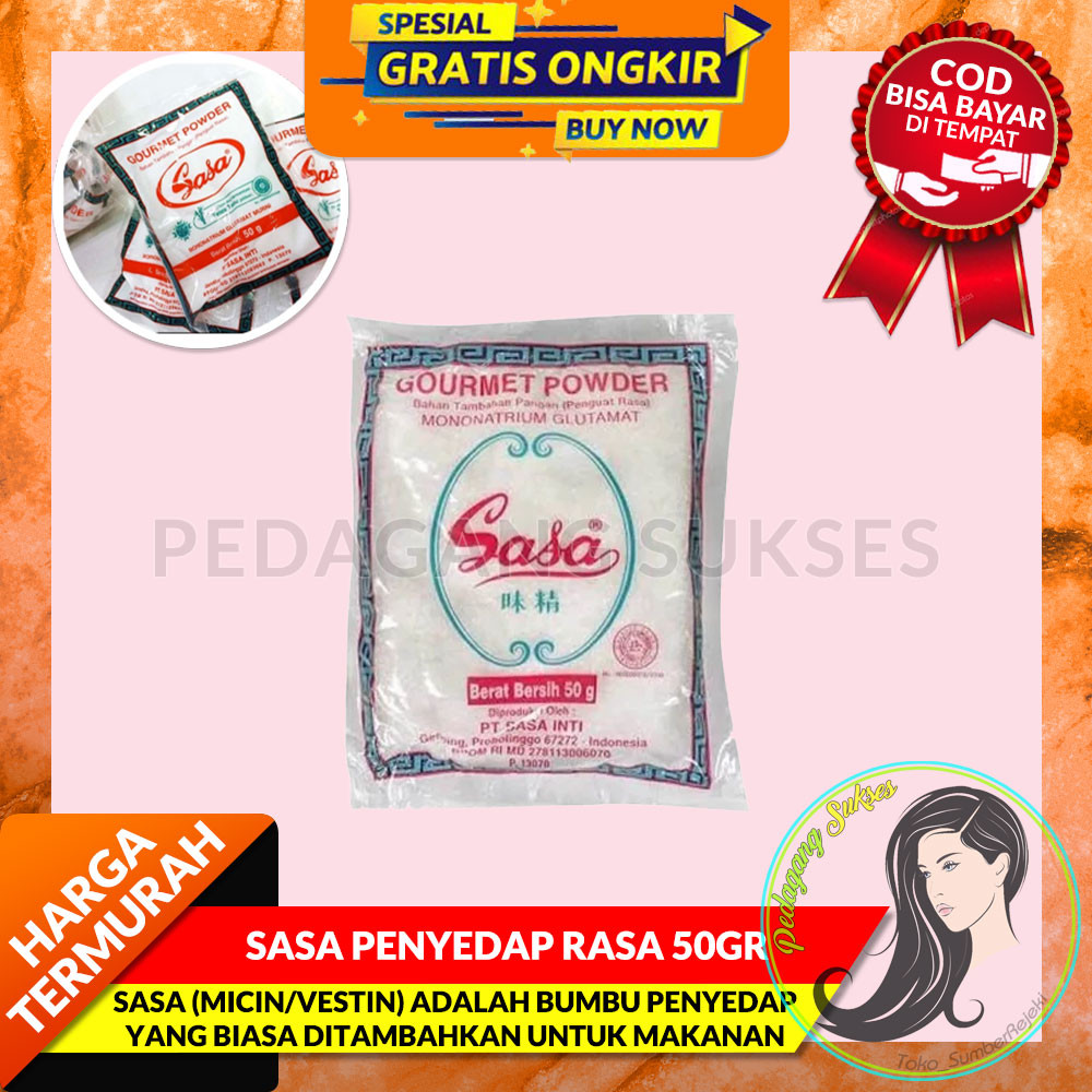 

SASA PENYEDAP RASA 50GR - Penyedap Rasa Makanan Sachet Micin Vetsin MSG Gurih