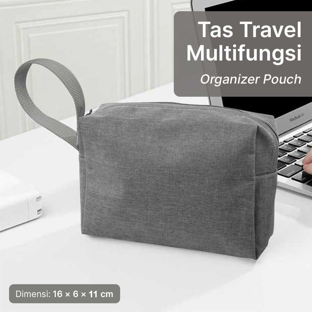 Tas Travel Organizer Pouch Tas Elektronik Penyimpanan Multifungsi