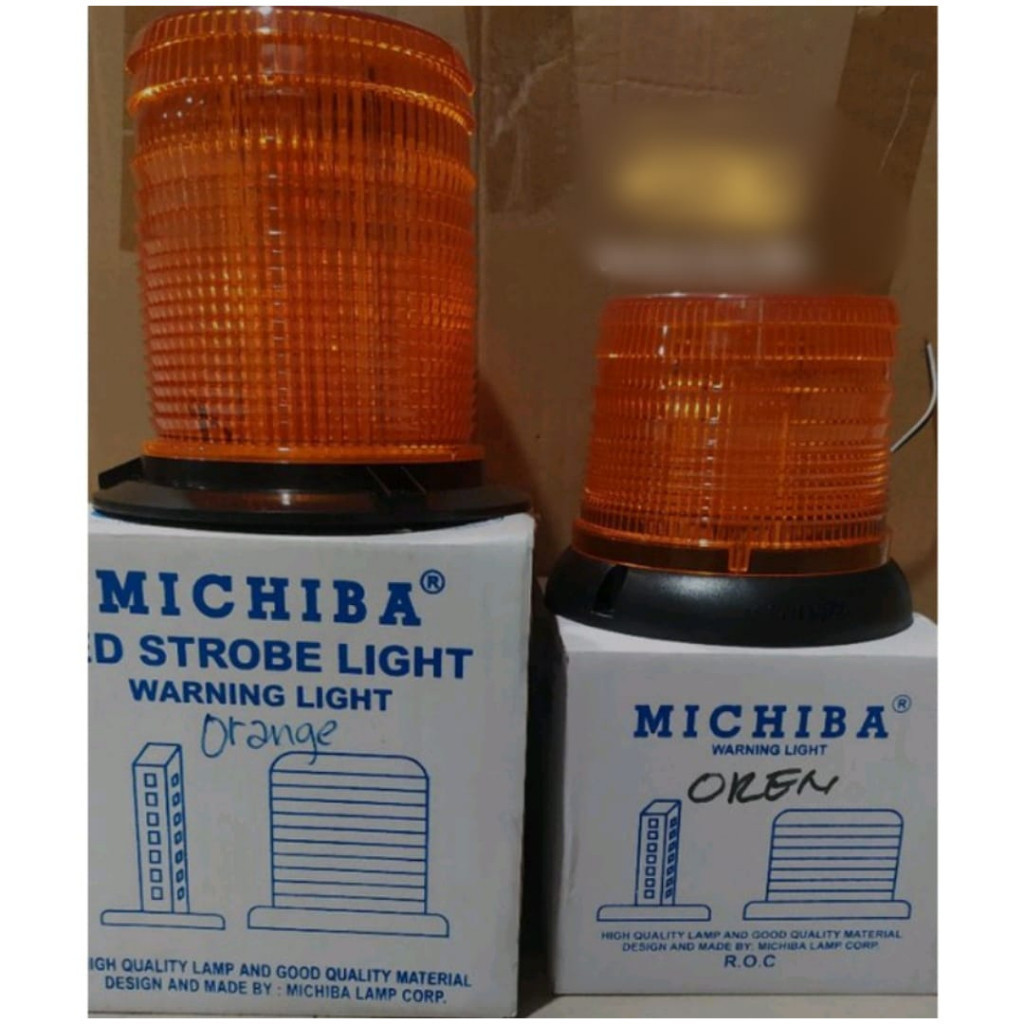 Lampu LED Rotari Blitz Truck M.Ciba Orange 12-24 Volt
