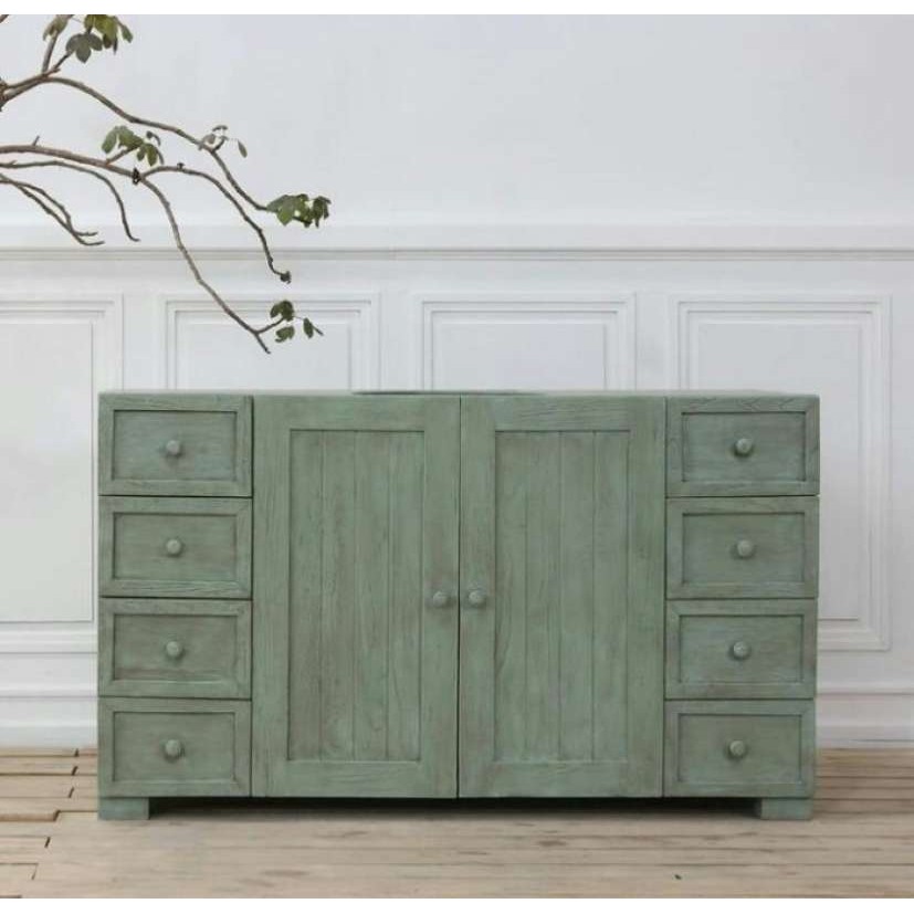 Lemari Meja TV - Buffet Jati Ukir - Natural Glow