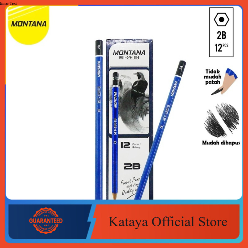 

PENSIL MONTANA MT2B01-B / 2B ISI 12 PCS / PACK