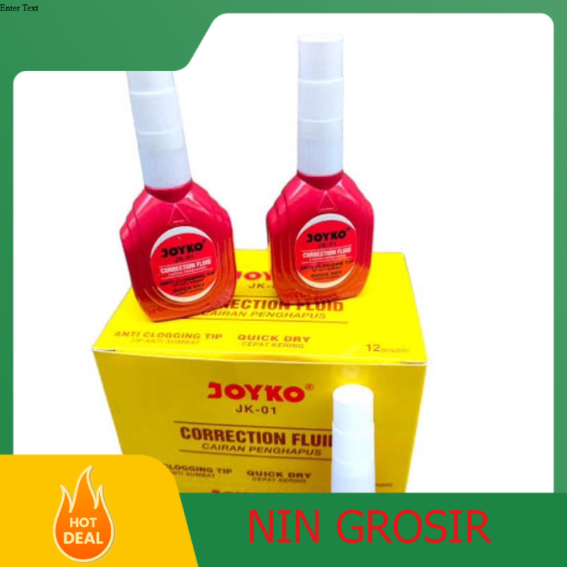 

Tip Ex Cair JOYKO JK-01 ISI - 12 PCS/PACK
