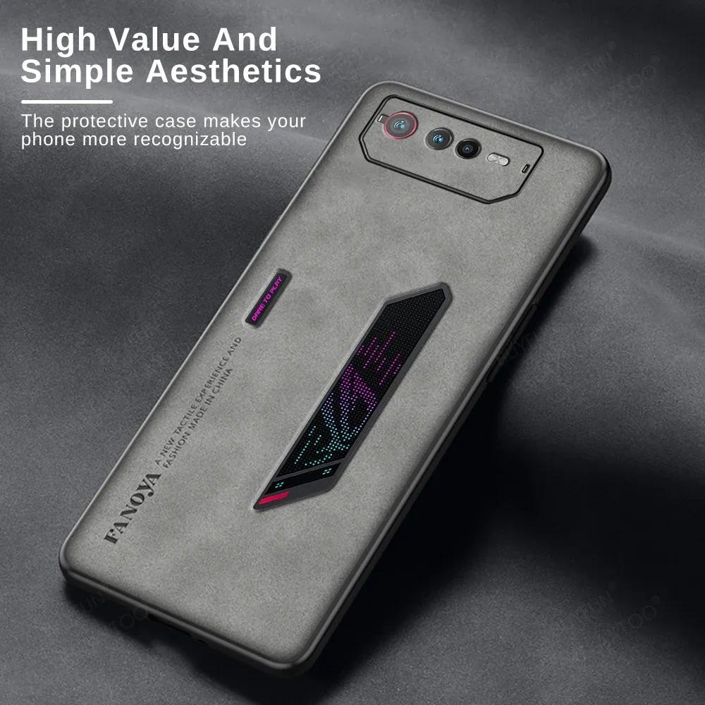 New Phone casing Asus ROG Phone 6 9 FE Phone6 Rog phone6 5G Back cover Matte Silicone Luxury Sheepsk