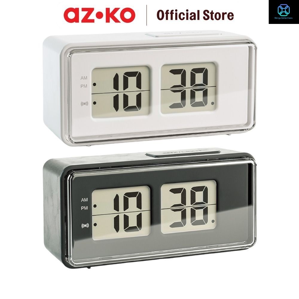 AZKO Arthome Jam Meja Digital Flip 3529 - Putih