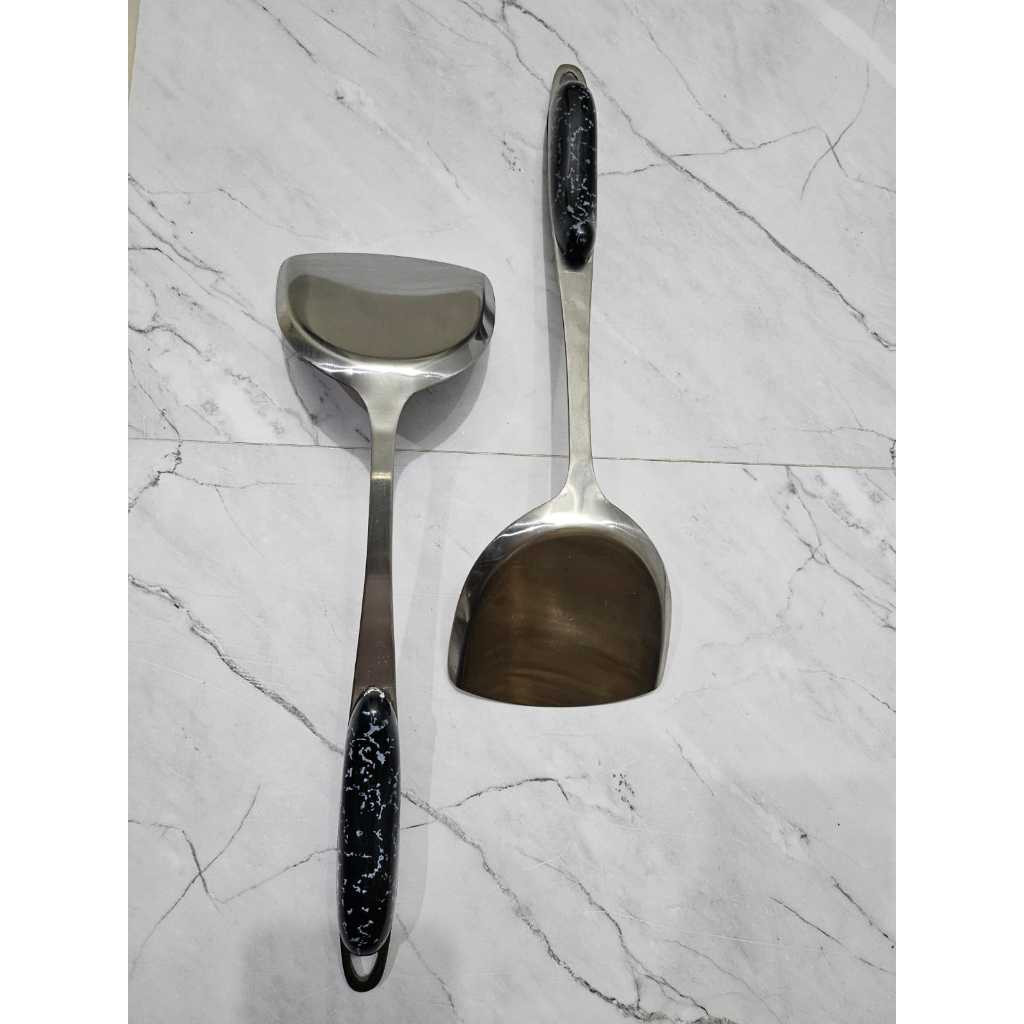 Spatula Stainless Tebal / Sutil Stenlis Kayu / Sutil Stenles Tebal / Sutil Tebal / Sutil Murah  SEND