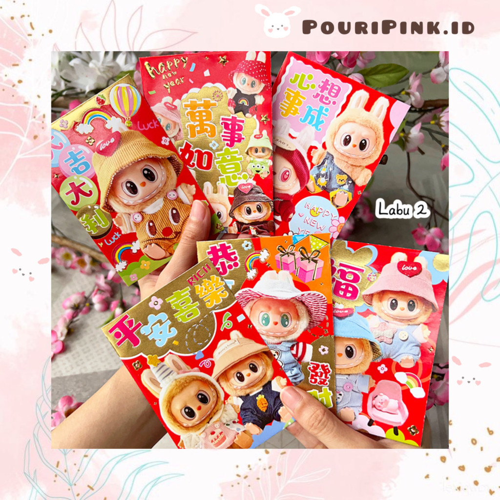 

Angpao Imlek 2025 Labubuu Monster Ukuran S isi 6 pcs Tahun Baru Sincia Amplop Merah Angpau Uang Chinese Atk Banjar Martapura Mtp PouriPink.id