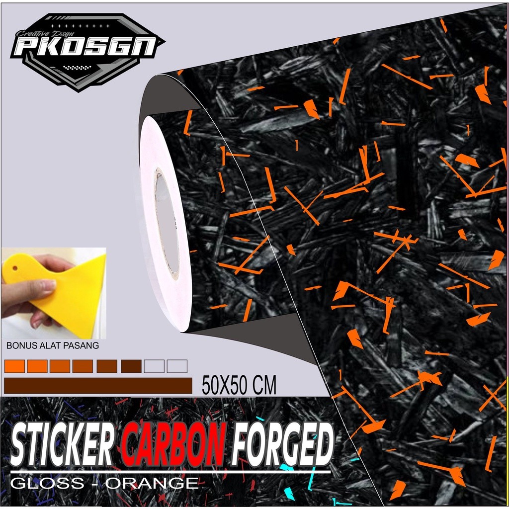 STIKER CARBON FORGED STIKER CARBON FORGED 50 X 50 CM