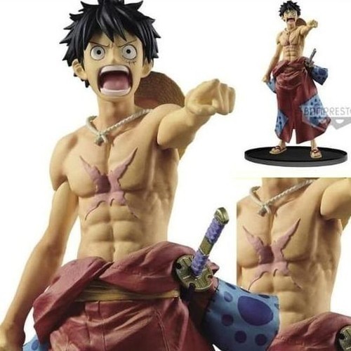 ORIGINAL BANDAI One Piece BWFC Luffy Special Wanokuni -NEW & VERY RARE