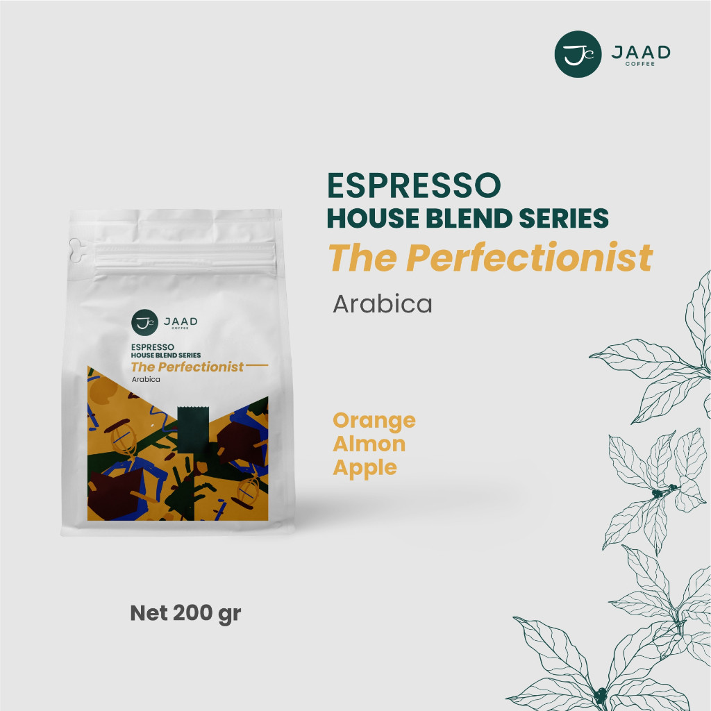 

The Perfectionist 200gram - Espresso House Blend Series - 100% Arabica by Jaad Coffee