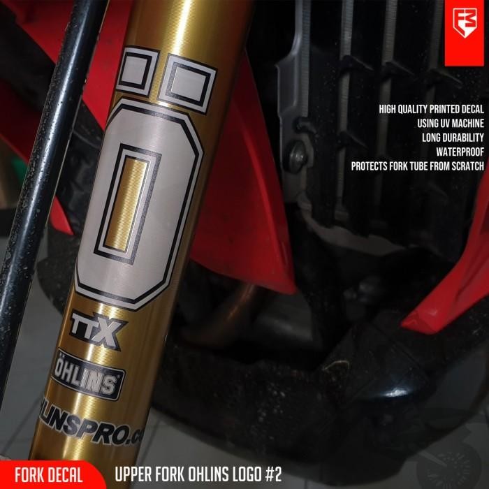 Upper Fork Decal Sticker USD OHLINS02 Clear crf klx wr155 ktm