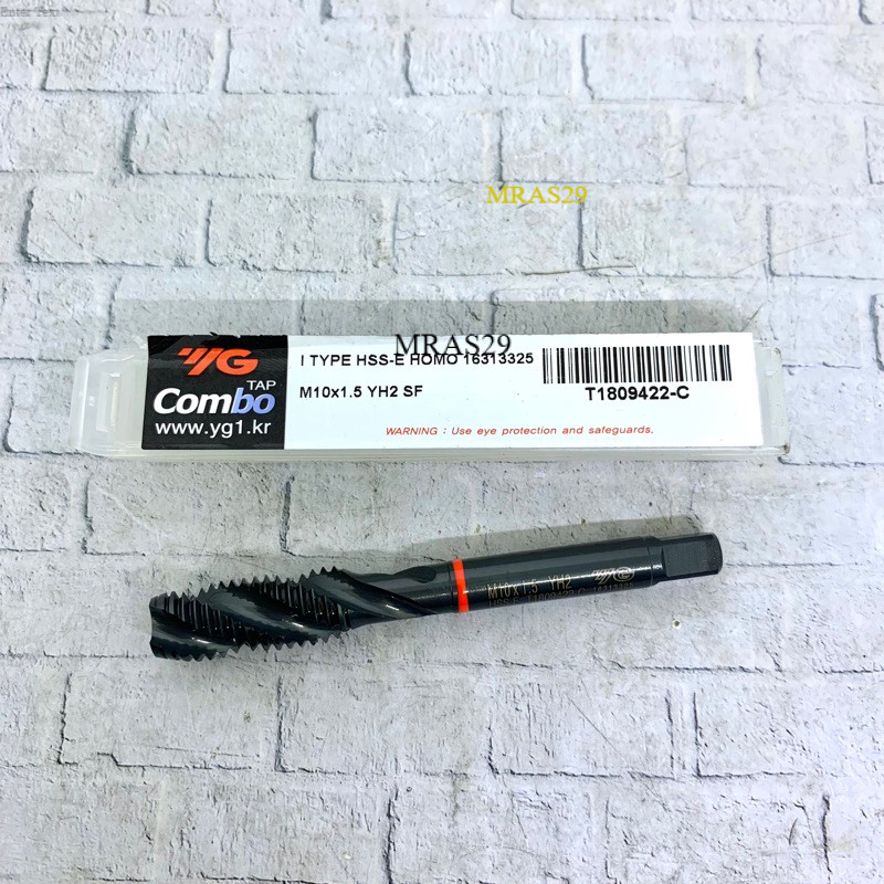 Tap M10 x 1.5 SP merk YG Korea Original Baru Tap M10x1.5 Spiral
