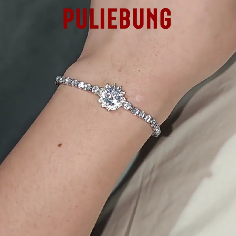 PULIEBUNG Gelang Bunga Matahari Berlian Penuh Klasik Yang Bergaya