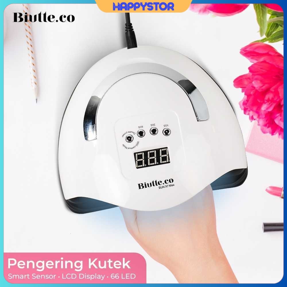 Pengering Kutek UV Lamp Nail Dryer Smart Sensor LCD Display - X7 MAX
