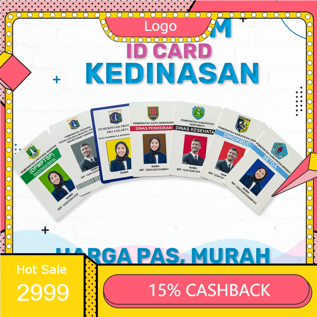 KARTU ANIME Cetak Custom Print UV DESAIN ID CARD Name Tag TERBARU BERKUALITAS