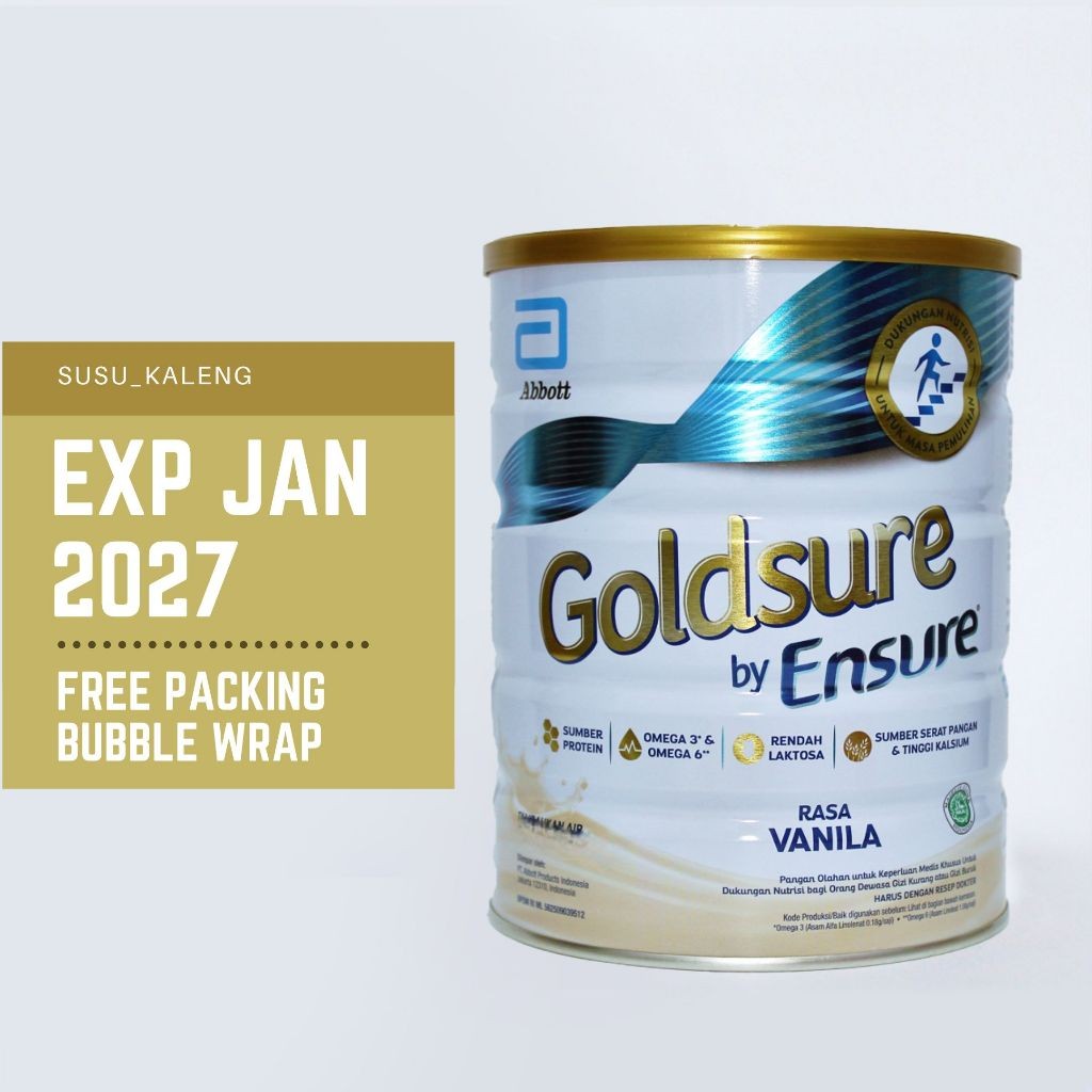 

Goldsure by Ensure 800 gr Rasa Vanila | Exp Januari 2027
