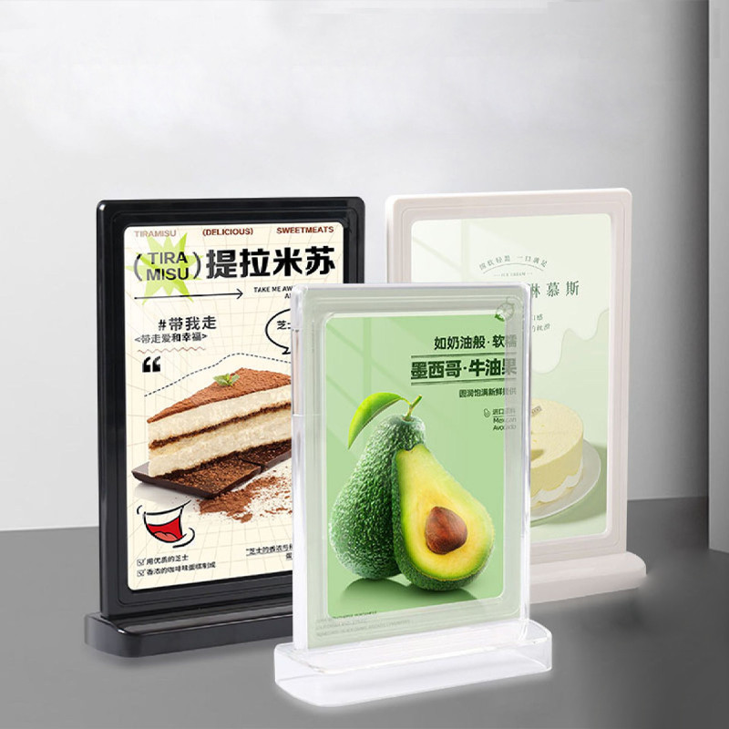 

【Ready】A6 Stand Akrilik Stand Menu Holder Brosur untuk Cafe Rumah Acrylic Qris Barcode - Tipe T Makan Sign Holder