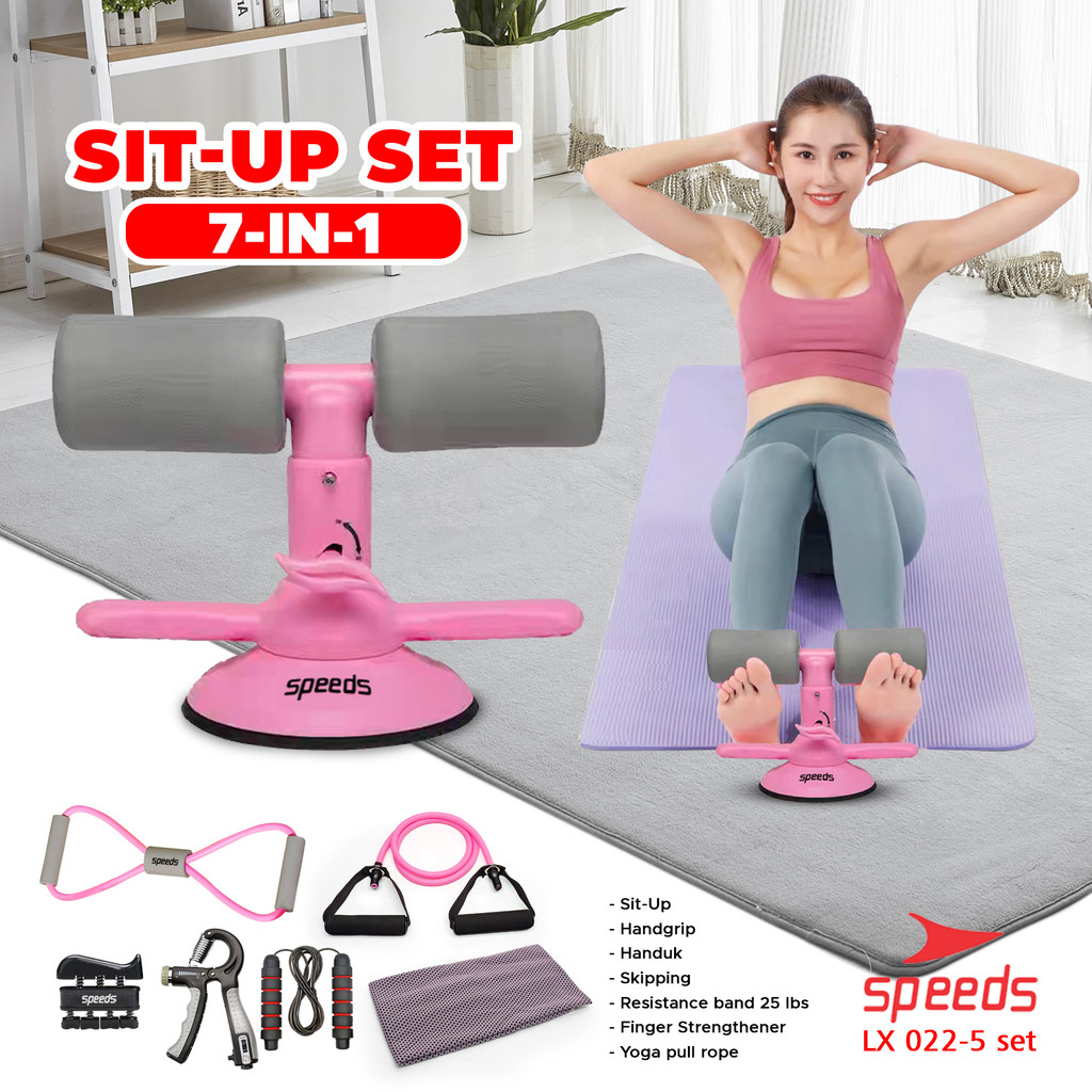 SPEEDS Sit Up Stand Set 7in1 Alat Olahraga Gym Rumah 1 Set Sit Up Handgrip Satu Set LX 022-5