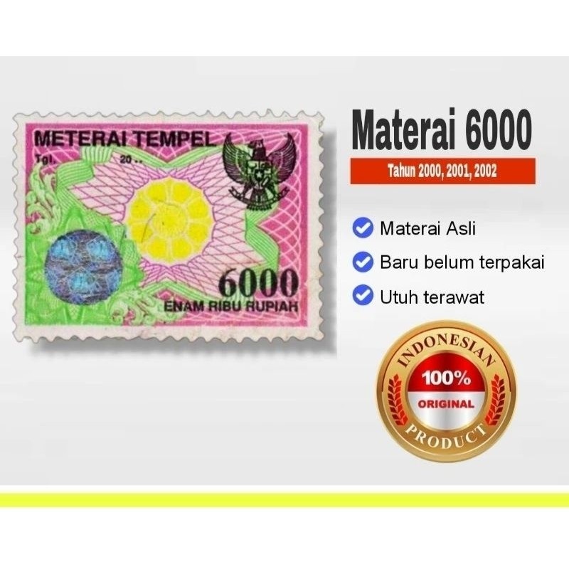 

Materaipos 6000 lawas Tahun : 2000-2002